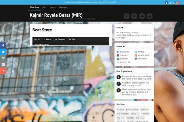 Musicmaker theme site design template sample