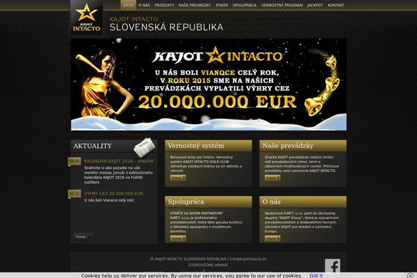 kajotintacto.sk site used Kajot-template