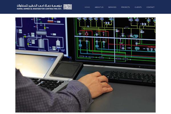 Constructo theme site design template sample