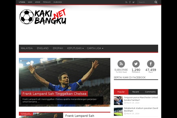 Jarida theme site design template sample