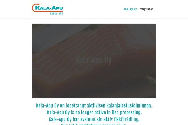 kala-apu.fi site used Kalaaputheme