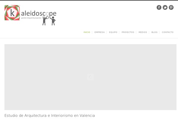 kaleidoscope.es site used Kaleidoscope