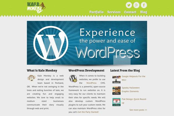 Kale theme site design template sample