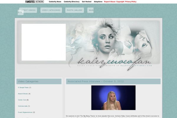 Site using FLV Embed plugin