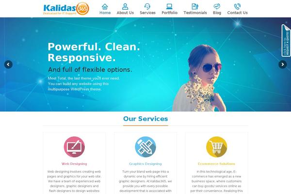 Site using GS Testimonial Slider plugin
