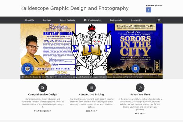 Vantage theme site design template sample