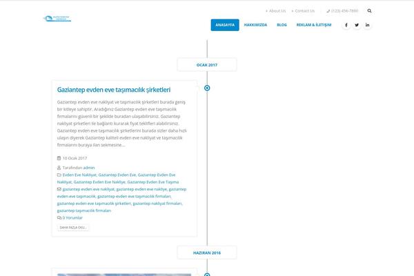 Nakliyat theme site design template sample