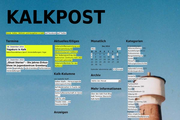 Site using amr ical events lists plugin