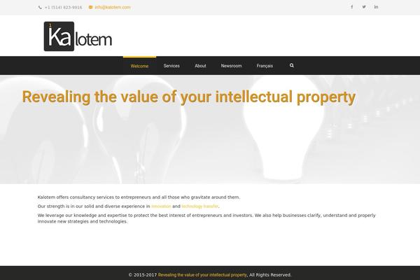 kalotem.com site used Electrify