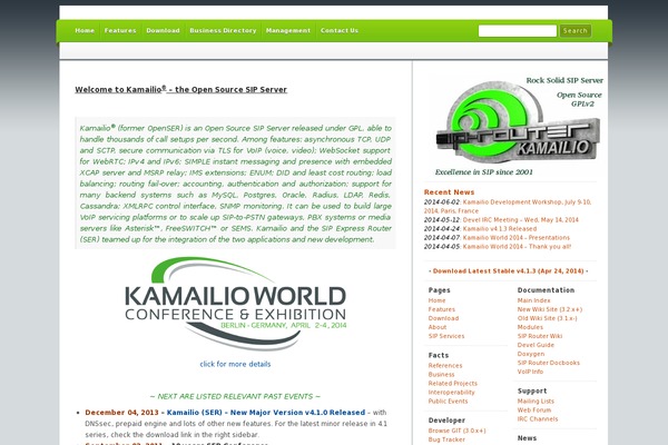 kamailio.org site used i-excel