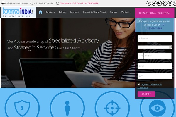 Site using Easy Social Icons plugin