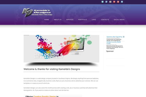 Karma theme site design template sample