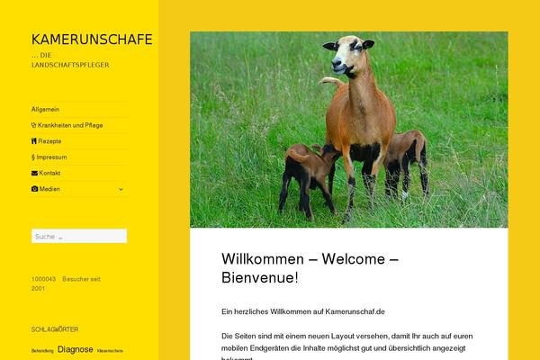 Twentyfifteen Child theme site design template sample