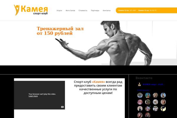 GetFit theme site design template sample