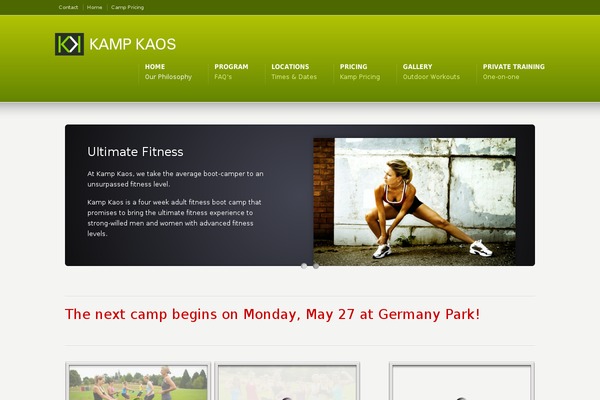 Karma theme site design template sample