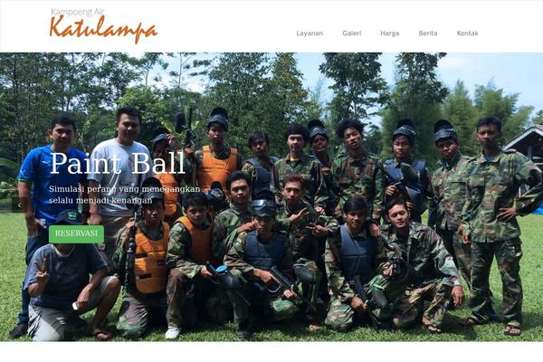 Starter theme site design template sample