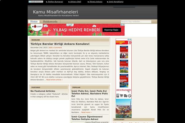 Cover WP theme site design template sample