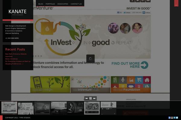 Invictus theme site design template sample