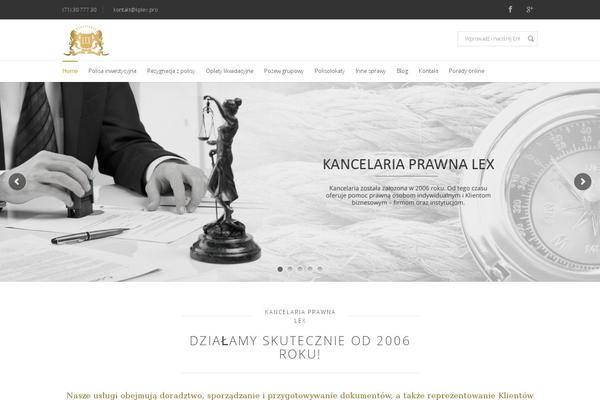 Blandes theme site design template sample