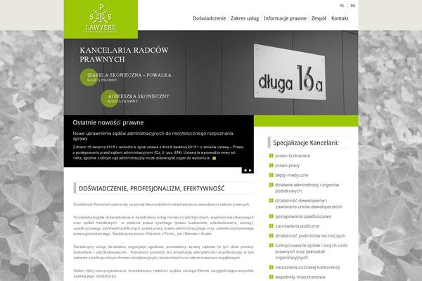 Kancelaria theme site design template sample