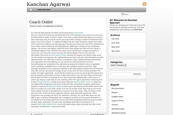 iBlog theme site design template sample
