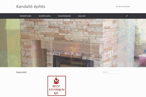 Vantage theme site design template sample