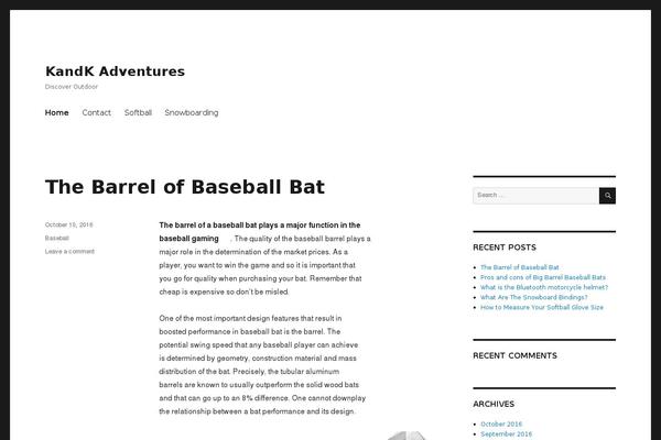 SiteOrigin North theme site design template sample