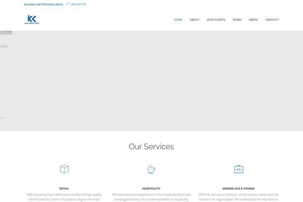 Revolution theme site design template sample