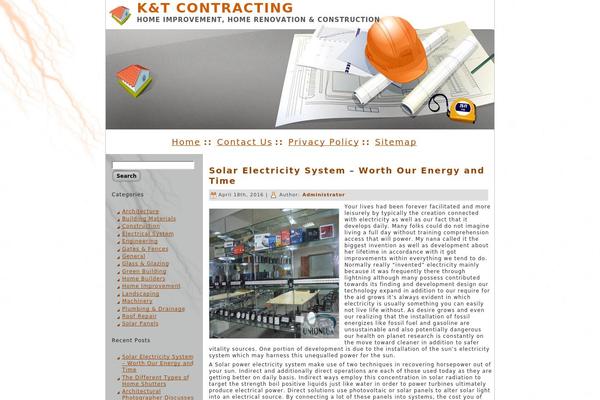 kandtcontracting.com site used Archetect_process