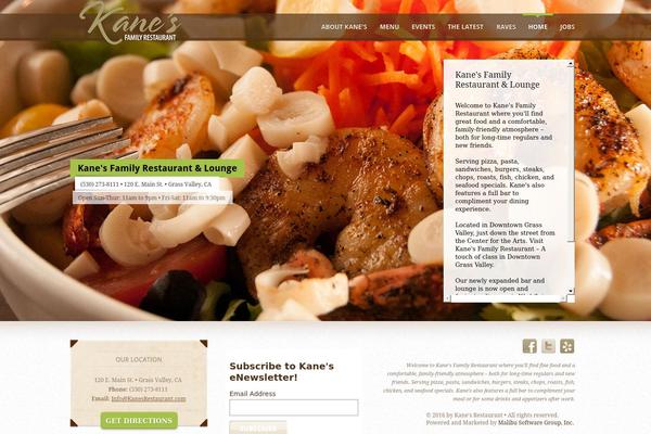 kanesrestaurant.com site used Foodlovers