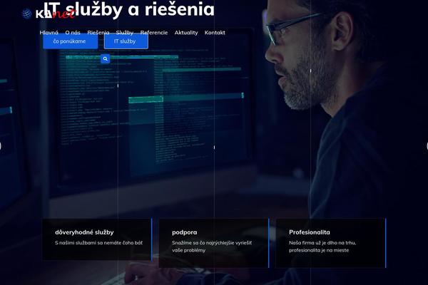 Techno theme site design template sample