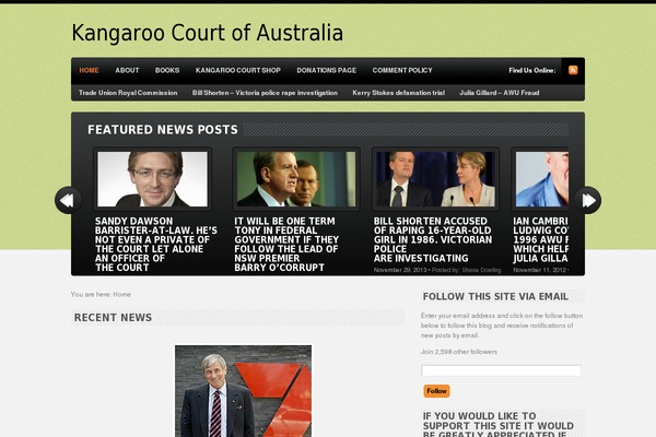 Broadsheet theme site design template sample