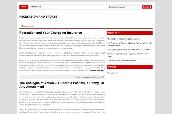 Gazette theme site design template sample