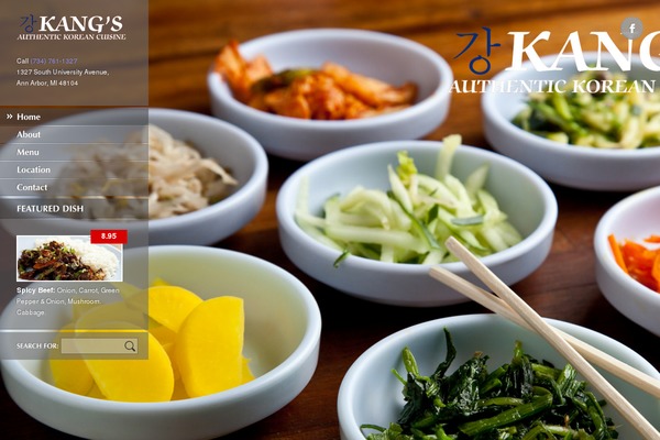 Ristorante theme site design template sample