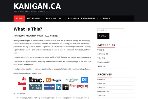 Hiero theme site design template sample