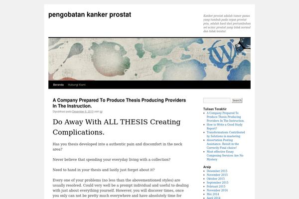 Twenty Ten theme site design template sample