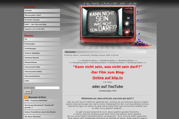 Site using FLV Embed plugin
