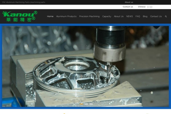 kanouprecision.com site used Wpresponsive-foreigntrade-blue-en