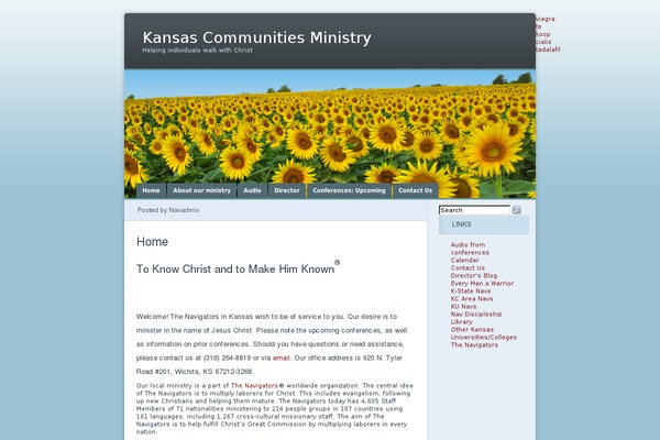 kansasnavs.org site used Ocean Mist 2.0