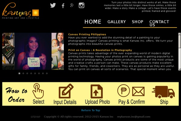 Site using Image Slider plugin