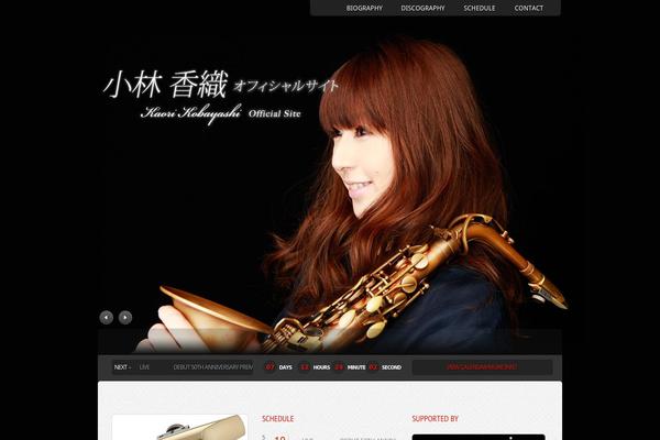Music theme site design template sample
