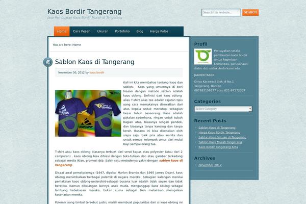 Tapestry theme site design template sample