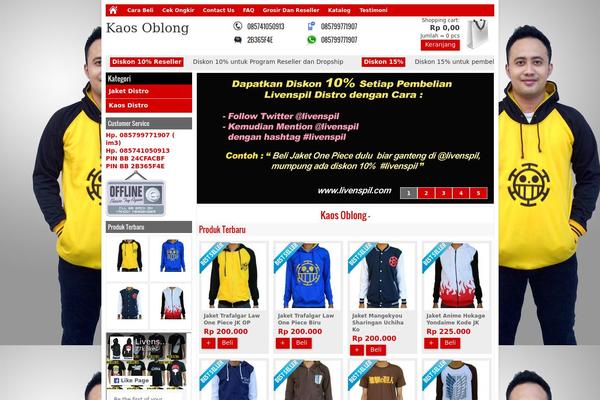 Minimarket theme site design template sample
