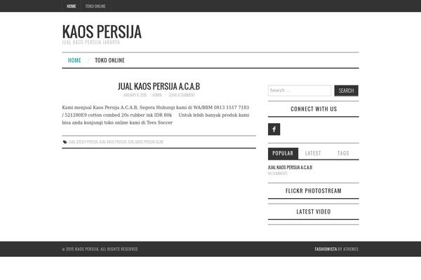 Fashionistas theme site design template sample