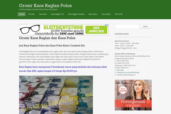 Portfolio Press theme site design template sample