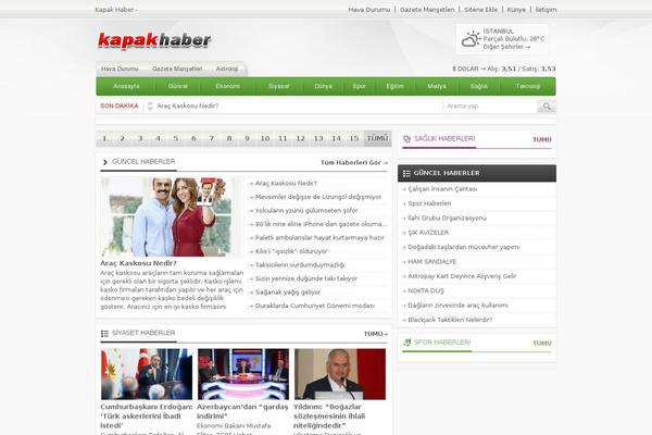 kapakhaber.net site used Havadis v2
