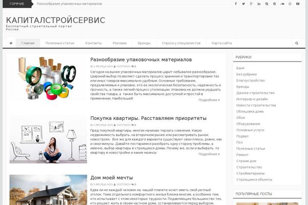Newszine theme site design template sample