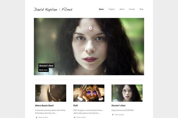 Portfolio theme site design template sample