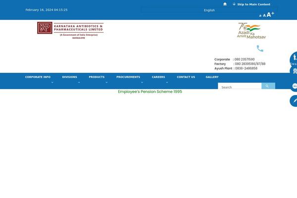 Site using news announcement scroll plugin