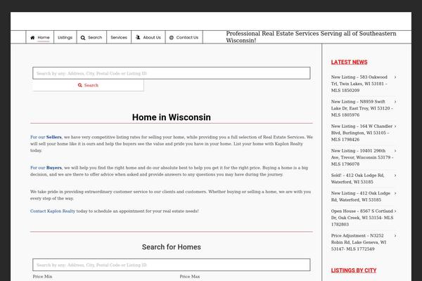 Site using IMPress for IDX Broker WordPress Plugin plugin